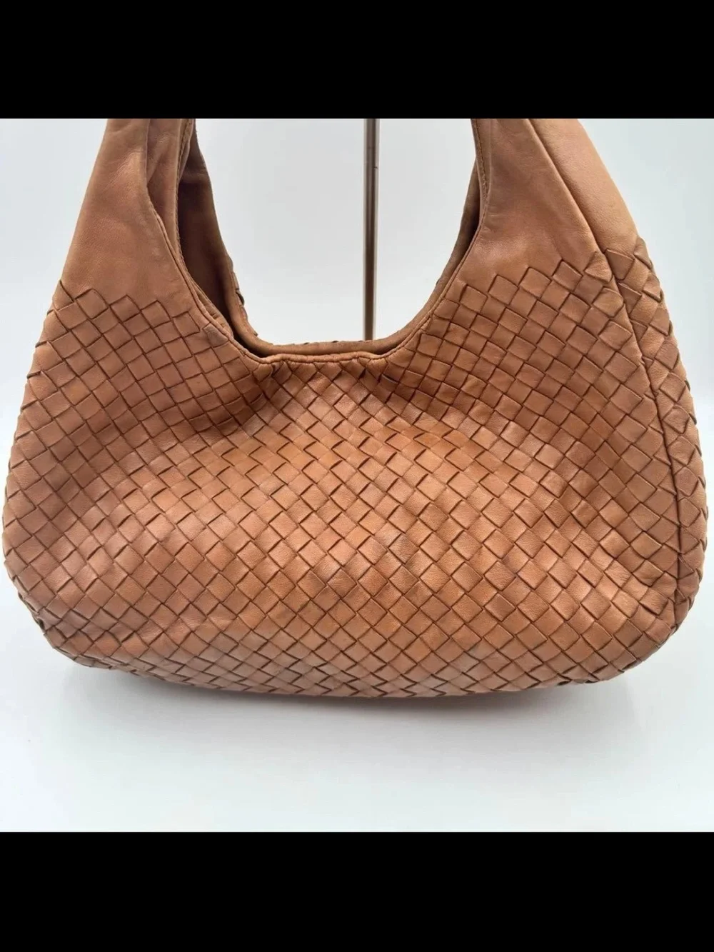 Bottega Veneta Tan Woven Intrecciato Leather Hobo